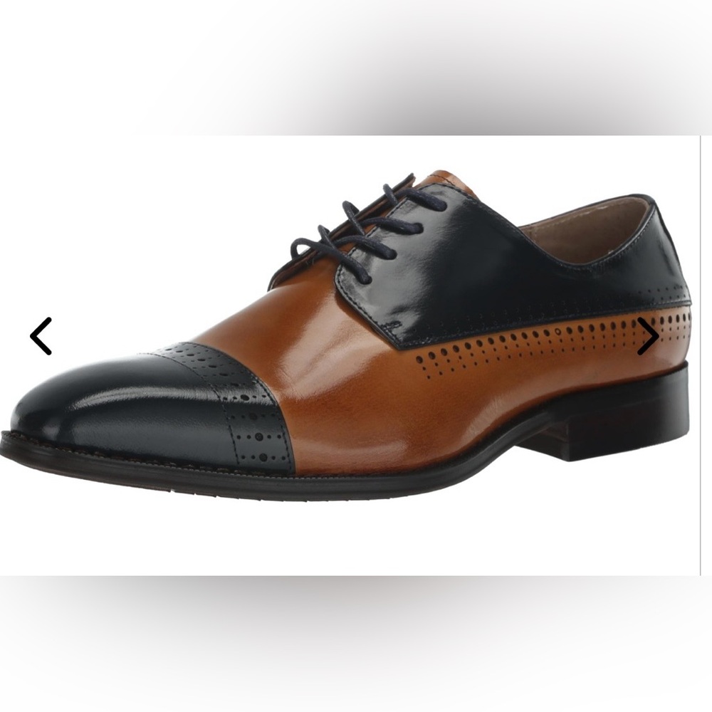 Stacy Adams Black and Brown Oxford Shoes